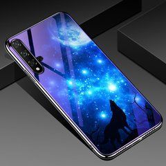 Защитный чехол Fantasy с глянцевыми торцами для Huawei Honor 20 (луна) Голубой