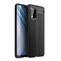 Захисний чохол Leather для Xiaomi Mi 10 Lite Чорний