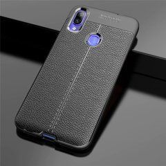 Защитный чехол Leather для Xiaomi Redmi 7 Черный