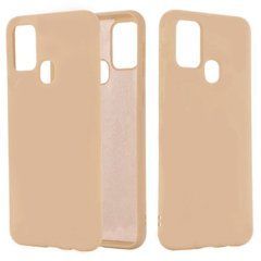 Защитный чехол Liquid Case Full Cover для Samsung A217F Galaxy A21s Бежевый