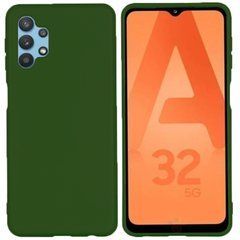 Защитный чехол Liquid Case Full Cover для Samsung A325F Galaxy A32 4G Зеленый