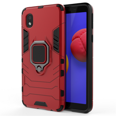 Защитный чехол Strong Guard Ring для Samsung A013F Galaxy A01 Core / M013F Galaxy M01 Core Красный