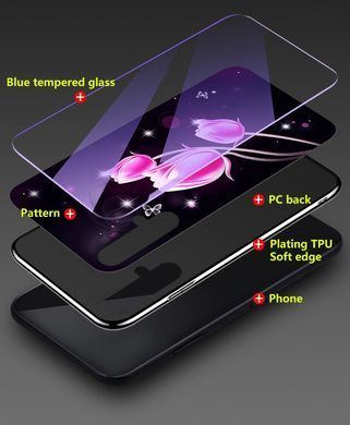 Захисний чохол Fantasy з глянцевими торцями для Huawei Honor 20 (місяць) Блакитний
