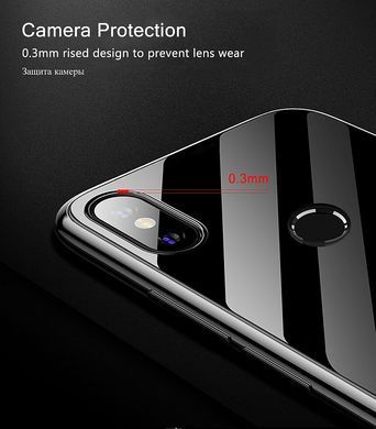 Защитный чехол Glass для Xiaomi Mi Mix 2S Черный