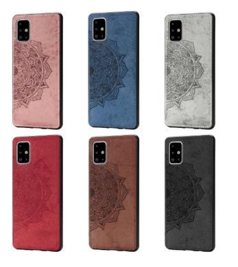 Защитный чехол Textile Decor для Samsung A515F Galaxy A51 2020 Розовый