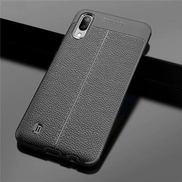 Захисний чохол Leather для Samsung A015F Galaxy A01 Чорний