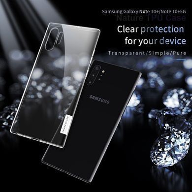 TPU чехол Nillkin Nature для Samsung N975F Galaxy Note 10 Plus Прозрачный