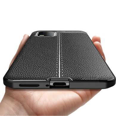 Защитный чехол Leather для Xiaomi Mi 10 Lite Черный