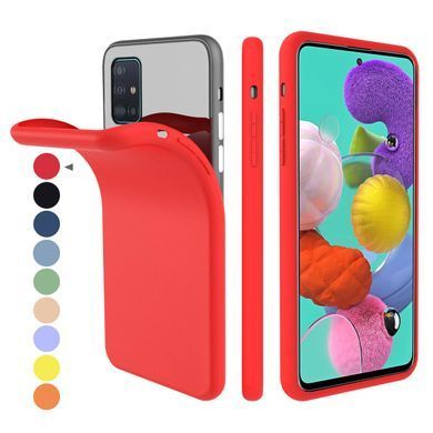 Защитный чехол Liquid Case Full Cover для Samsung A515F Galaxy A51 2020 Красный