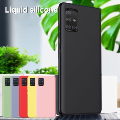 Защитный чехол Liquid Case Full Cover для Samsung A515F Galaxy A51 2020 Черный
