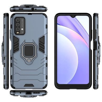 Захисний чохол Strong Guard Ring для Xiaomi Redmi Note 9 4G / Redmi 9T Navy