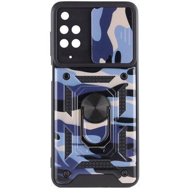 Защитный чехол Camo Ring Lock для Xiaomi Redmi Note 11 Pro (Global) / Note 11 Pro 5G Фиолетовый