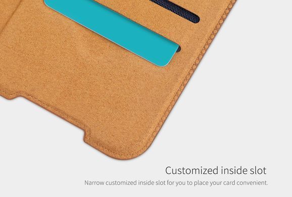 Чохол-книжка Nillkin Qin для Xiaomi Poco X3 / X3 NFC / X3 Pro Коричневий