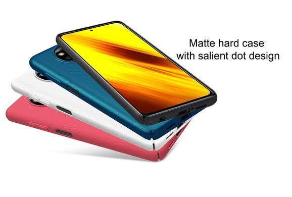 Защитный чехол Nillkin Frosted Shield для Xiaomi Poco X3 / X3 NFC / X3 Pro Белый