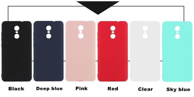 Защитный чехол TPU Matte для Xiaomi Redmi 5 Plus Черный