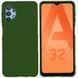 Защитный чехол Liquid Case Full Cover для Samsung A325F Galaxy A32 4G Зеленый