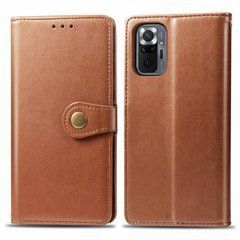 Чехол-книжка Polera Book для Xiaomi Redmi Note 10 Pro / 10 Pro Max Коричневый