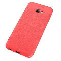 Захисний чохол Leather для Samsung J415 Galaxy J4 Plus 2018 Червоний