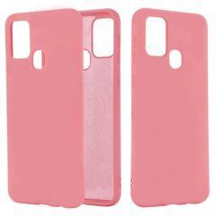 Защитный чехол Liquid Case Full Cover для Samsung A217F Galaxy A21s Розовый