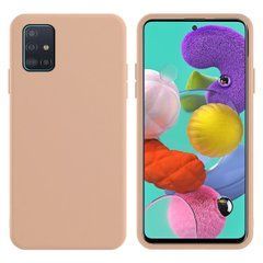 Захисний чохол Liquid Case Full Cover для Samsung A515F Galaxy A51 2020 Рожевий