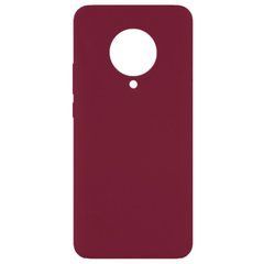 Защитный чехол Liquid Case Full Cover для Xiaomi Redmi K30 Pro / Poco F2 Pro Малиновый