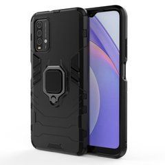 Защитный чехол Strong Guard Ring для Xiaomi Redmi Note 9 4G / Redmi 9T Черный