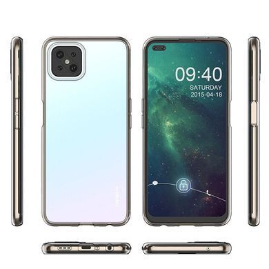 TPU чохол Strong Clear 0,5mm для Oppo A92s Прозорий