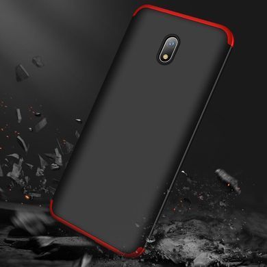 Защитный чехол GKK Full 360 для Xiaomi Redmi 8A Черный / Красный