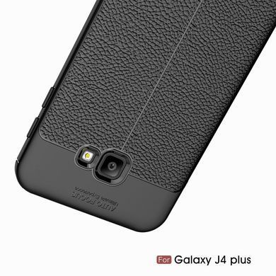 Захисний чохол Leather для Samsung J415 Galaxy J4 Plus 2018 Чорний