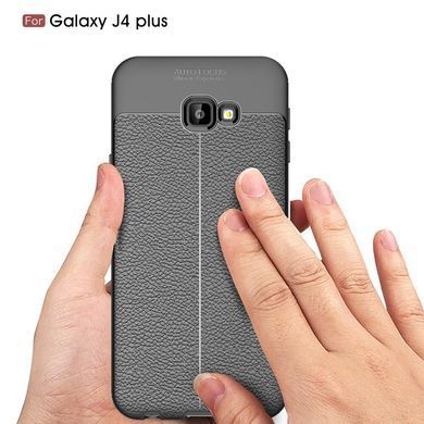 Захисний чохол Leather для Samsung J415 Galaxy J4 Plus 2018 Чорний