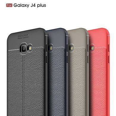 Захисний чохол Leather для Samsung J415 Galaxy J4 Plus 2018 Чорний