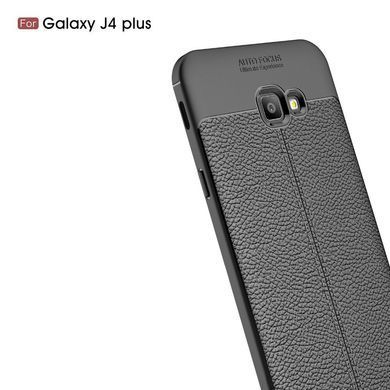 Захисний чохол Leather для Samsung J415 Galaxy J4 Plus 2018 Чорний
