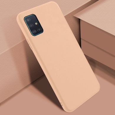 Захисний чохол Liquid Case Full Cover для Samsung A515F Galaxy A51 2020 Рожевий