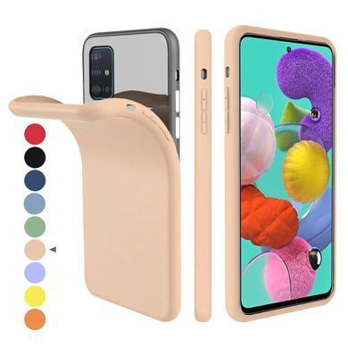 Захисний чохол Liquid Case Full Cover для Samsung A515F Galaxy A51 2020 Рожевий