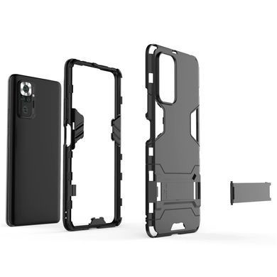Защитный чехол Strong Guard для Xiaomi Redmi Note 10 Pro / 10 Pro Max Черный