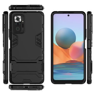 Защитный чехол Strong Guard для Xiaomi Redmi Note 10 Pro / 10 Pro Max Черный