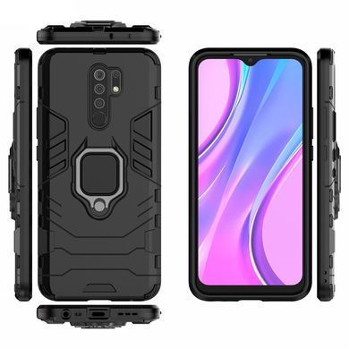 Захисний чохол Strong Guard Ring для Xiaomi Redmi 9 Чорний