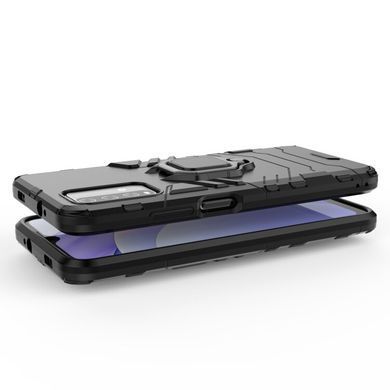 Защитный чехол Strong Guard Ring для Xiaomi Redmi Note 9 4G / Redmi 9T Черный