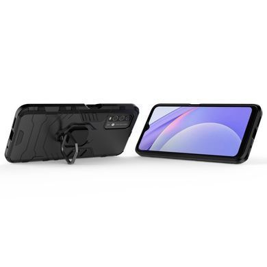 Защитный чехол Strong Guard Ring для Xiaomi Redmi Note 9 4G / Redmi 9T Черный