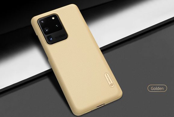 Защитный чехол Nillkin Frosted Shield для Samsung G988B Galaxy S20 Ultra Золотистый