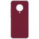 Защитный чехол Liquid Case Full Cover для Xiaomi Redmi K30 Pro / Poco F2 Pro Малиновый