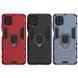 Защитный чехол Strong Guard Ring для Samsung A125F Galaxy A12 / A127F Galaxy A12 Nacho / Galaxy A12s / Galaxy M12 Черный
