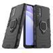 Защитный чехол Strong Guard Ring для Xiaomi Redmi Note 9 4G / Redmi 9T Черный