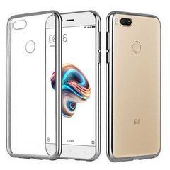 TPU чехол Electro-plating для Xiaomi Mi5x / Mi A1 Серебристый