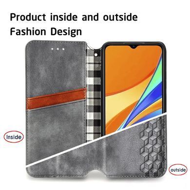Чехол-книжка Tessero Book для Xiaomi Redmi 9C / Redmi 10A Серый