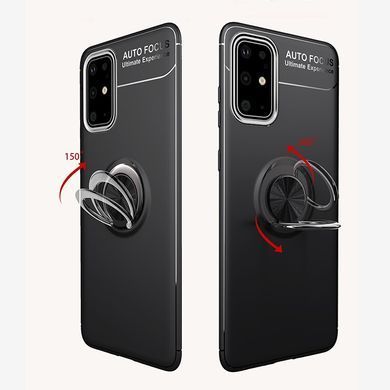 Защитный чехол Color Ring для Samsung A715F Galaxy A71 2020 Черный