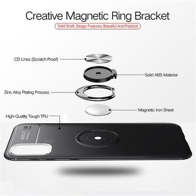 Защитный чехол Color Ring для Samsung A715F Galaxy A71 2020 Черный