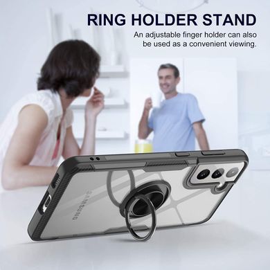 Защитный чехол Crystal Ring для Samsung Galaxy S21 FE Черный