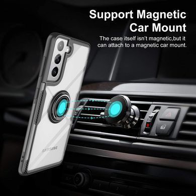 Защитный чехол Crystal Ring для Samsung Galaxy S21 FE Черный
