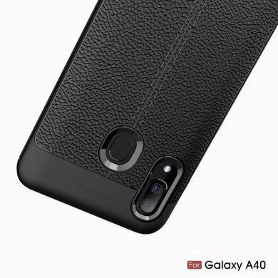 Защитный чехол Leather для Samsung A405F Galaxy A40 2019 Черный